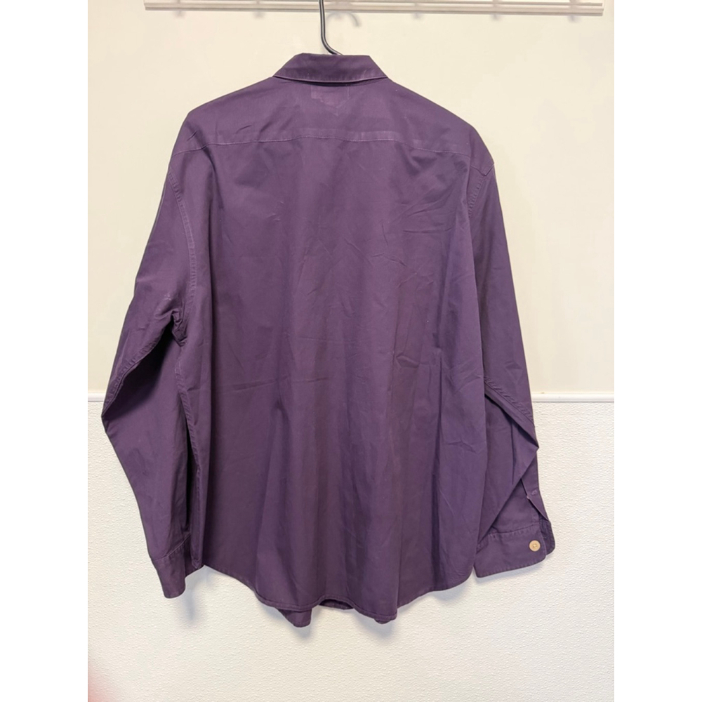 Lauren Ralph Lauren Women’s Purple Long Sleeve Button Down Shirt Large Dress Top - Picture 5 of 12